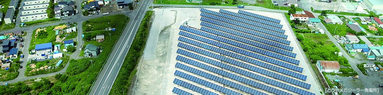 太陽光発電システム  とうやメガソーラー発電所 